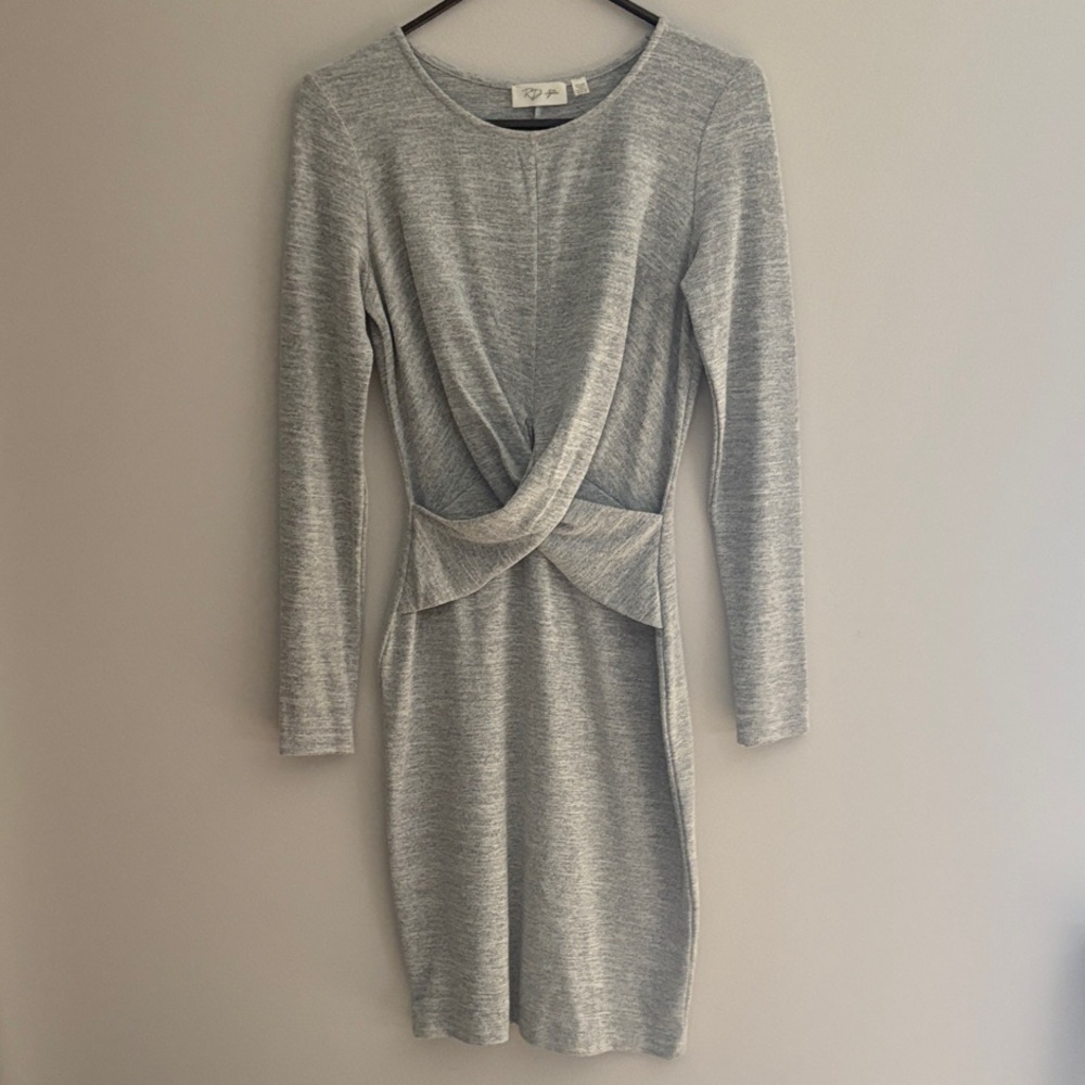 RD Style Heather Gray Long Sleeve Dress